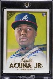 2018 Topps Gallery #140  Autographs   Atlanta Braves Ronald Acuna Jr.