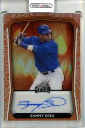 2024 Leaf Metal Sammy Sosa Halloween Prismatic Jack-O-Lantern Autograph【2/3】 Chicago Cubs