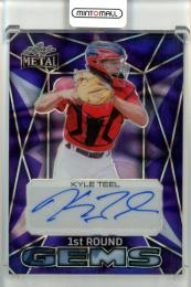 2024 Leaf Metal Kyle Teel Autographs 1st Round Gems Lava Purple【7/9】 Boston Red Sox