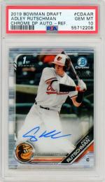 2019 Bowman Draft Adley Rutschman #CDAAR Chrome Draft Pick Autograph Refractor【475/499】【PSA 10】 Baltimore Orioles