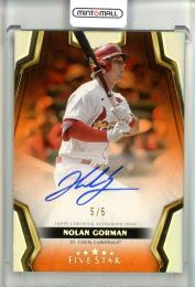 2024 Topps Five Star Nolan Gorman Autographs Orange【5/5】 St. Louis Cardinals