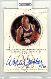2002-03 UD Ultimate Collection Kareem Abdul-Jabbar Ultimate Autograph Gold 14/33