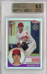 2018 Topps Chrome Shohei Ohtani #83T6【BGS9.5】 Los Angeles Angels Of Anaheim