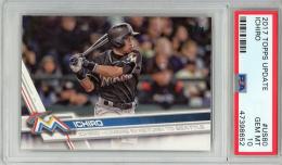 2017 TOPPS UPDATE Ichiro #US80【PSA10】 Miami Marlins