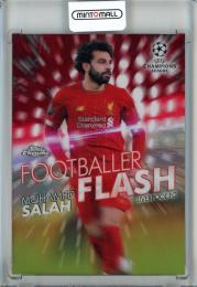 2019-20 Topps Chrome UEFA Champions League Mohamed Salah Footballer Flash/Red Refractor/#FF-MS【1/10】 Liverpool FC