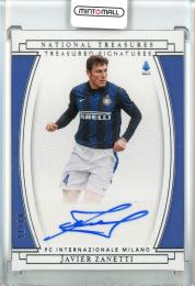 2020-21 Panini Chronicles National Treasures Javier Zanetti  Treasured Signatures/#TS-JZ【41/80】 Inter Milan