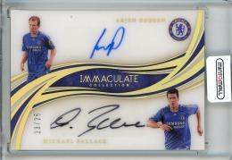 2020 Panini Immaculate Collection Soccer Arjen Robben/Michael Ballack Dual Autograph/Gold/#D-RBA【23/25】 Chelsea FC