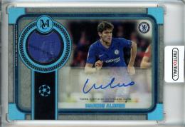 2019-20 Topps Museum Collection UEFA Champions League Marcos Alonso Museum Autograph Relic/Sapphire/#MAR-MA【8/75】 Chelsea FC