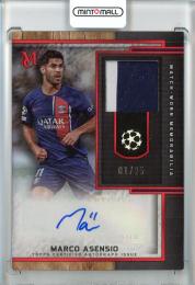 2023-24 Topps Museum Collection UEFA Champions League Marco Asensio Museum Autograph Relic/Ruby/#MAR-MA【1/25】 Paris Saint-Germain