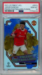 2021-22 Topps Finest UEFA Champions League Jadon Sancho Prized Footballers Fusion/#PFF-2【PSA10】 Manchester United