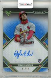 2021 Topps Triple Threads Dylan Carlson #RAC-DC Rookie Auotgraph Sapphire Parallel【07/10】 Cardinals