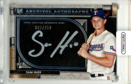 2021 Topps Museum Collection Sam Huff #AA-SHU Archival Autograph Card【067/250】《カードサイズやや大きめ》 Rangers