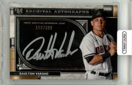 2021 Topps Museum Collection Daulton Varsho #AA-DV Archival Autograph Card【198/300】《カードサイズやや大きめ》 Diamondbacks