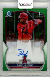 2023 Topps Bowman  Dario Laverde #CPA-DL Chrome Prospect Autograph Green Refractor Parallel【16/99】 Angels