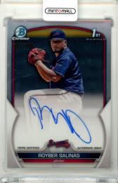 2023 Topps Bowman  Royber Salinas #CPA-RSS Chrome Prospect Autograph Refractor Parallel【487/499】 Braves