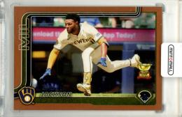 2025 Topps Series 2 Baseball Jackson Chourio #376 Base Gold Parallel【0311/2025】 Brewers