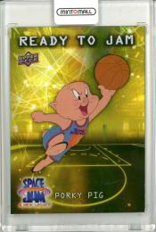 2021 Upper Deck Space Jam A New Legacy Porky Pig Ready to Jam Yellow 392/599