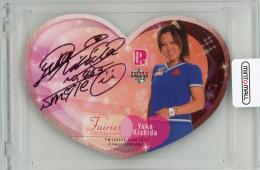 2012 BBM P☆LEAGUE   岸田有加 ピンク箔サイン入りダイカットカード 4/45