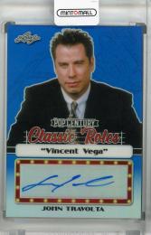 2020 Leaf Metal Pop Century  John Travolta Classic Roles Autographs Blue(パラレル版) 3/25