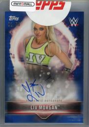 2019 Topps WWE Road to WrestleMania  Liv Morgan Autographs Blue(パラレル版) 02/50