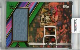 2020 Topps WWE Women’s Division  Asuka Superstar Mat Relics Green(パラレル版) 41/75