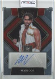 2022 Panini Select  WWE  Mansoor Signatures Autograph