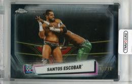 2021 Topps Chrome WWE  Santos Escobar Base Image Variations Black Refractor (パラレル版) 05/10