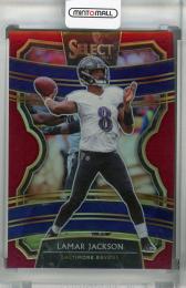 2019 Panini Select  Baltimore Ravens Lamar Jackson Base Concourse Maroon (パラレル版)(ジャージナンバー!) 008/149