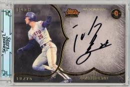 2025 EPOCH 読売ジャイアンツ STARS & LEGENDS with MEMORABILIA 鴻野淳基 直筆サインカード【19/75】 読売ジャイアンツ