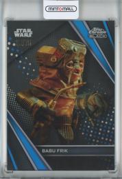 2023 Topps Chrome Black Star Wars  Babu Frik #80 Blue Refractors 15/75