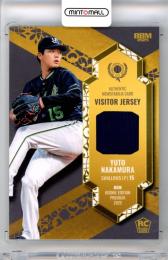 2025 BBM ルーキーエディションプレミアム 中村優斗 メモラビリアカード 通常版【051/140】 ヤクルト