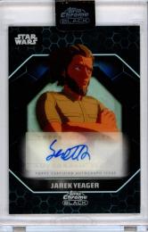 2024 Topps Star Wars Chrome Black  Scott Lawrence As Jarek Yeager #ALS-SL Autograph Light Side