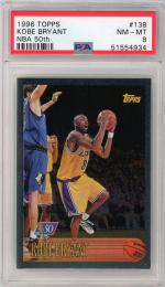1996-97 TOPPS Kobe Bryant RC NBA 50th #138 PSA8 NEAR MINT-MINT