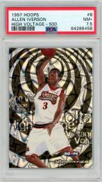 1997-98 Hoops Allen Iverson High Voltage 500 Volts 500 /113 #8 PSA7.5 NEAR MINT+