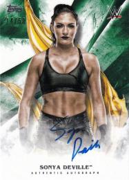 2019 Topps WWE Undisputed Wrestling  Sonya Deville Undisputed Autographs Greenパラレル版 14/50