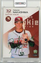 2024 BBM ルーキーエディション 中島大輔 緑箔サインカード【09/50】