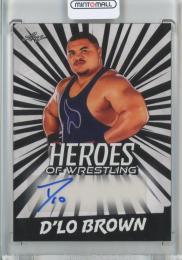 2023 Leaf Heroes of Wrestling  D’Lo Brown Base Autographs