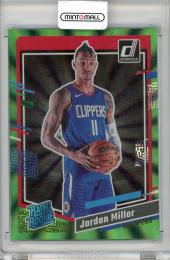 2023-24 Panini Donruss Basketball Jordan Miller Rated Rookie Green Laser Halo Los Angeles Clippers