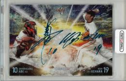 2019 BBM 読売ジャイアンツ 阿部慎之介 上原浩治 箔サイン【02/15】 読売ジャイアンツ