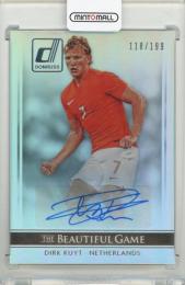 2015 PANINI Donruss Dirk Kuyt The Beautiful Game Signatures Silver #60【118/199】 Netherlands