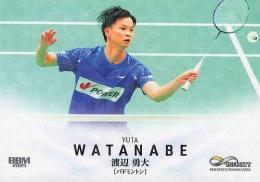 2025 BBM INFINITY #46 渡辺勇大(バドミントン)【キラカード版】レギュラーカード