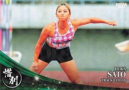 2025 BBM INFINITY #93 佐藤友佳(陸上競技)【キラカード版】レギュラーカード
