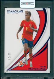 2024-25 Panini Immaculate Soccer Nico Williams Base Sapphire【11/25】 Spain