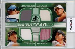2021 Upper Deck SP Game Used  Annika Sorenstam / Danielle Kang / Juli Inkster / Lexi Thompson Tour Gear Quads #TG4SKIT ※傷あり