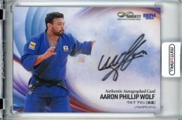 BBMスポーツトレーディングカード INFINITY 2024 ウルフ・アロン 直筆サインカード/横版【14/89】