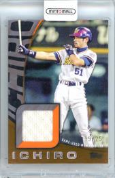 2025 TOPPS NPB FINEST イチロー #IOBR-ICH Relic Card Orange Parallel【19/25】 オリックス