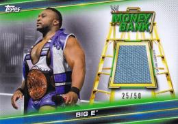 2019 Topps WWE Money in the Bank Wrestling SmackDown Big E  Superstar Mat Relics Blueパラレル版 25/50