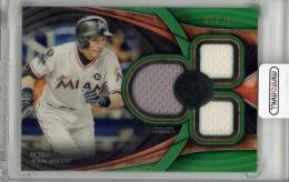 2018 TOPPS TRIBUTE Ichiro Patch #TTR-I Miami Marlins