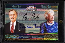 2008 Donruss Americana II #CSS-12 George Bush / Barbara Bush Co-Stars Signature【14/50】 (MSV#1630)