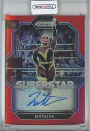 2023 Panini Prizm WWE  Natalya Superstar Autographs Red Prizms 70/99